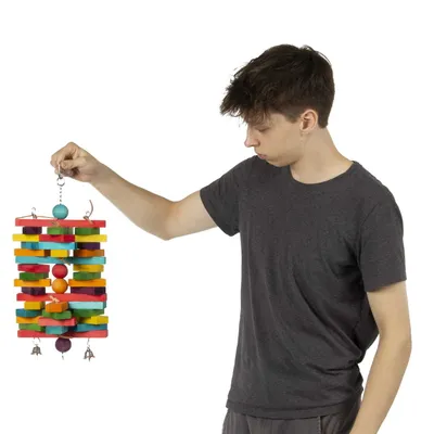 Produktbild von Papageien-Spielzeug „Mattenschach“ – Großes Spielzeug für mittelgroße und große Papageien