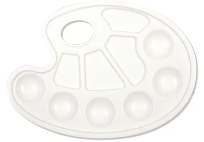 Immagine prodotto di Tavolozza per pittura, PVC, 10 vaschette, bianco