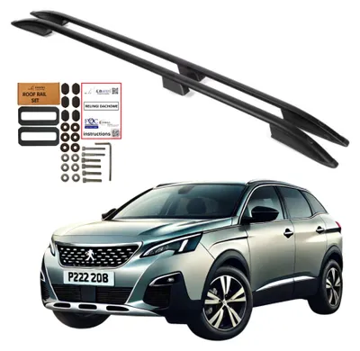 Immagine prodotto di Barre portatutto PEUGEOT 3008 SUV 2009-2016 Nero Alluminio Durevole Solido