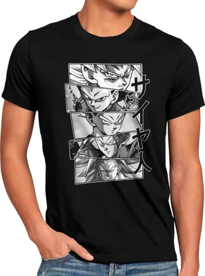 Produktbild von style3 Saiyan Heroes Herren T-Shirt super dragon saiyan z gt