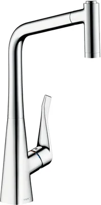 Produktbild von Hansgrohe Metris Spültischmischer Chrom mit Ausziehbrause
