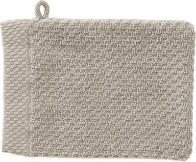 Produktbild von Heckettlane 100% Baumwolle Waschlappen Grant - 3 Stück - 16x21 cm - Taupe