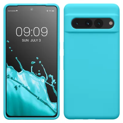 Produktbild von kwmobile Handyhülle für Google Pixel 7 Pro Hülle, für Pixel 7 Pro Case - Hülle Silikon - kabelloses Laden - Cool Glacier