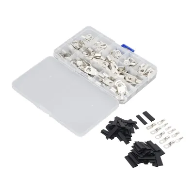 Produktbild von Kupferkabelschuhe, Kupferdrahtklemmenverbinder, Ringkabelschuhverbinder, Batteriekabelschuhe, Batterieklemmenverbinder, elektrische Industrieklemmen