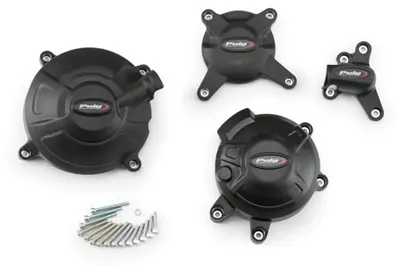 Image de PUIG 20990N Capots de protection du moteur  adaptés à la YAMAHA MT-09 SP Noir