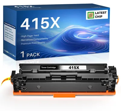 Image de Cartouche de toner compatible avec HP 415A/415X pour imprimantes laser