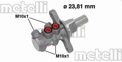 Produktbild von METELLI 05-0678 Bremszylinder Hauptbremszylinder für FIAT Doblo Cargo (223) Doblo Kombi (119, 223)