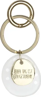 Produktbild von Räder Schlüsselschmuck Jeder Tag ist ein Geschenk 4x3,5cm