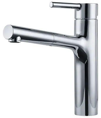Produktbild von Franke Messing Hochdruck Armatur, Wasserhahn Centro Zugauslauf Chrom Obenbedienung 115.0600.098 - inkl.