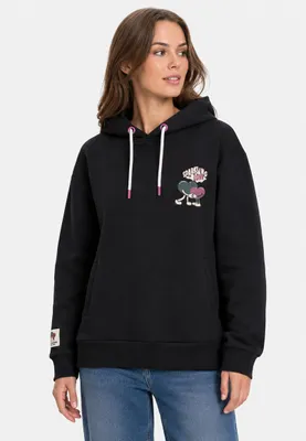 Produktbild von Sublevel Sweatshirt mit lustigem Print und Kordelzug-Details  Größe: M