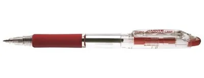 Produktbild von Kugelschreiber, 0,24 mm, Druckmechanismus, ZEBRA "Jimnie", rot