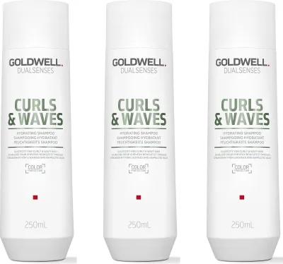 Produktbild von Dualsenses Curls & Waves Hydrating Shampoo 3x250 ml