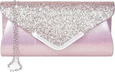Produktbild von Alifyt Damen Clutch Tasche Elegant Pailletten Abend Clutch Geldbörse Kette Schul