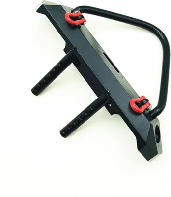 Produktbild von Simulieren Sie Legierung Frontstoßstange mit Licht für 1/10 RC Simulated Crawler Car Axial SCX10 TRX-4 Frontschutzstange