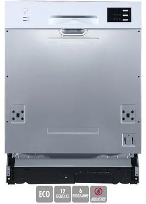 Produktbild von PKM GSP12-6TI-P, Voll integriert, Standardgröße (60 cm), Silber, LED, Korb, Polynox/Edelstahl