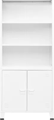 Zdjęcie produktu dla VidaXL 339632, Biały, Stal, 75 kg, 25 kg, 800 mm, 320 mm