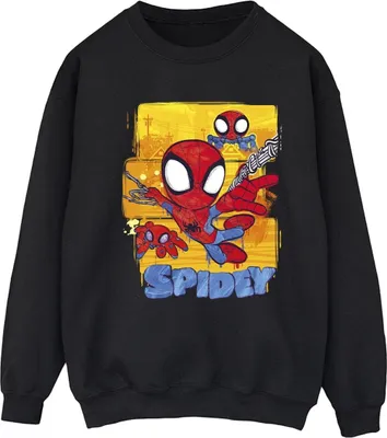 Produktbild von Marvel - "Spidey And His Amazing Friends" Sweatshirt für Damen BI35602 (3XL) (Schwarz)