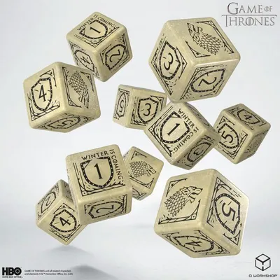 Produktbild von Game of Thrones Würfel Set Stark 10xD6 (10)
