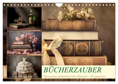 Produktbild von Bücherzauber (Wandkalender 2027 DIN A4 quer), CALVENDO Monatskalender