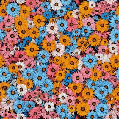 Immagine prodotto di OUTDOOR DEKOSTOFFE OXFORD - Motivo Fiori colorati | DX18030