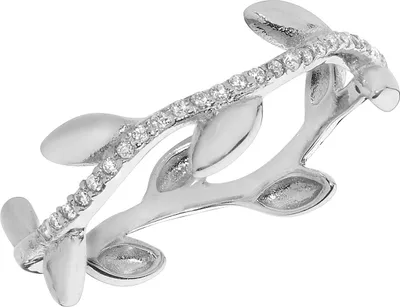 Produktbild von Stylischer 925 Sterling Silber Damen - Motivring mit Zirkonia, 50 (15.9); TRS22356RSK