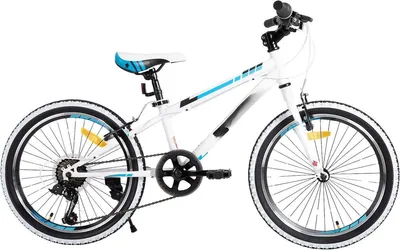 Produktbild von Kinder Mountainbike 20 Zoll (51 cm) – 7-Gang Schaltung, V-Brake, Stahlrahmen – Weiß