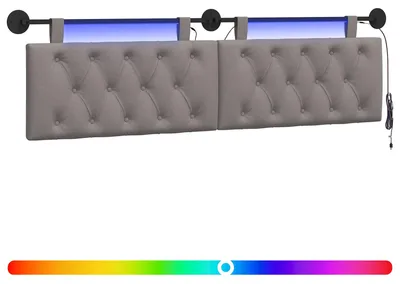 Produktbild von Hängendes Kopfteil Mit LED Licht Taupe Stoff