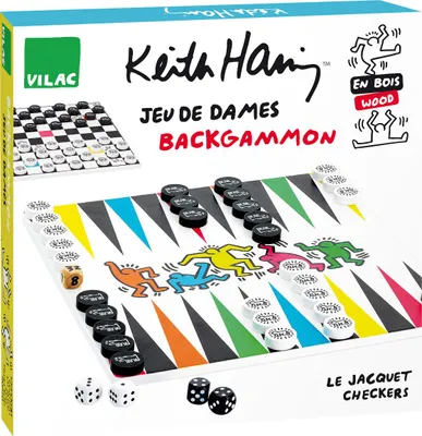 Zdjęcie produktu dla Joc de dame / backgammon - Keith Haring