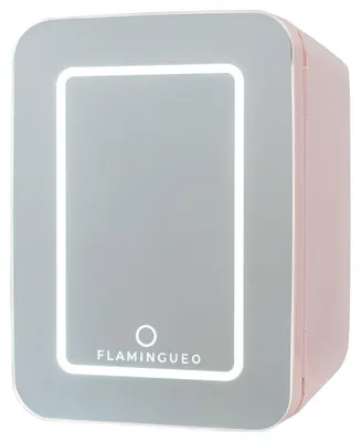 Mini-Kühlschrank 10L mit Spiegel & LED, Kalt-/Warmfunktion