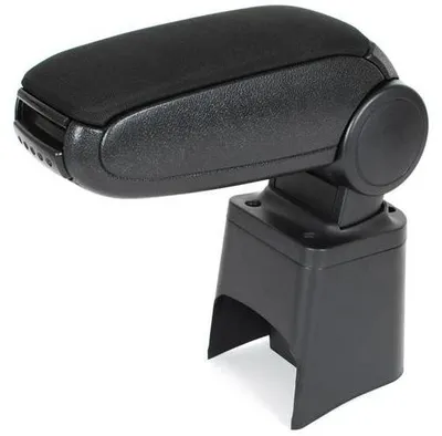 Für Seat Ibiza 6L 02-09 Cordoba 6L 02-09 Mittelarmlehne KLAPPBAR Textil Schwarz in der Farbe Schwarz von GOLDCAR