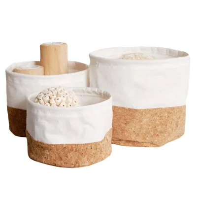 Obrázek produktu pro Kulaté úložné boxy SIMPLICITY, 3 kusy v sadě