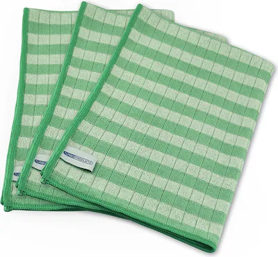Produktbild von TURBO PRODUKTE Bambus Geschirrtücher 3er-Set – 60×40 cm, antibakteriell, 60°C waschbar