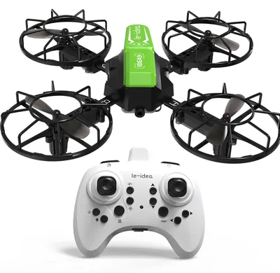 Produktbild von Mini-Drohne IDEA9 Quadrocopter mit Kamera, 3 Geschwindigkeiten und 2 Akkus