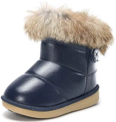 Zdjęcie produktu dla Buty zimowe dla dzieci - ciepła podszewka - granatowy