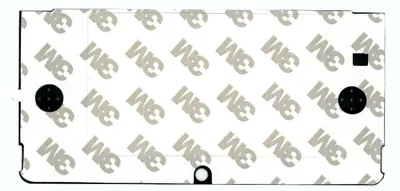 Nintendo 3DS Frontscheibe schwarz hinten