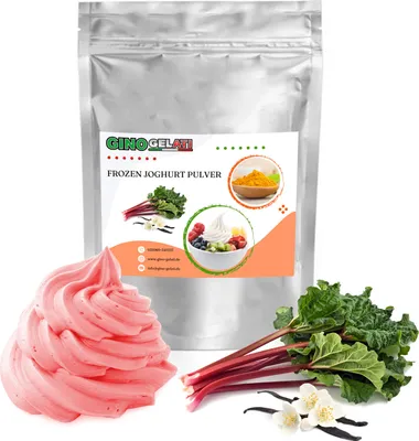 Produktbild von Vanille Rhabarber Frozen Joghurt Pulver 333 g