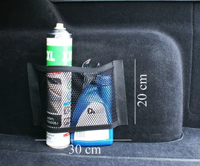 Produktbild von Universale Netztasche Beutel mit Klett (haftet an Kofferraum) Organizer 30 x 20 cm [031/2]