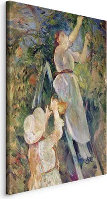 Immagine prodotto di Quadri Berthe Morisot 80x120 cm quadro su tela non tessuta 1 pezzo stampa d'arte arte moderna da parete XXL decorazione murale design quadro da parete arte astratta l-E-12305-b-a