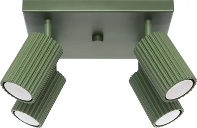 Immagine prodotto di Faretto da soffitto GRAVIO verde oliva 4xGU10x10W in alluminio, dimensioni: 16,5x25x25 cm, IP20, Pure Lume