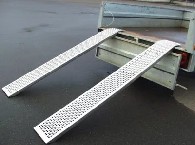 Produktbild von Verladeschiene 400 kg o.Rand L.1500mm Fahrflächen-B.195mm Schienen-B.215mm