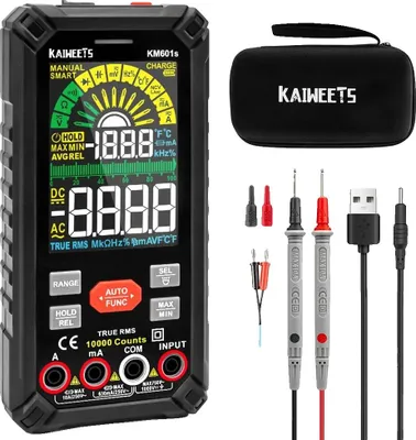 Obrázek produktu pro Digitální multimetr, režim Smart, velký LCD displej, KM601S