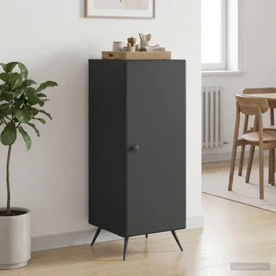 Produktbild von vidaXL Sideboard Schwarz 33 x 34,5 x 90 cm Holzwerkstoff