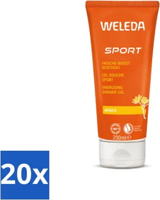 Image de WELEDA - Gel douche Sport - Arnica - 200 ml - Pack avantage - 20 pièces