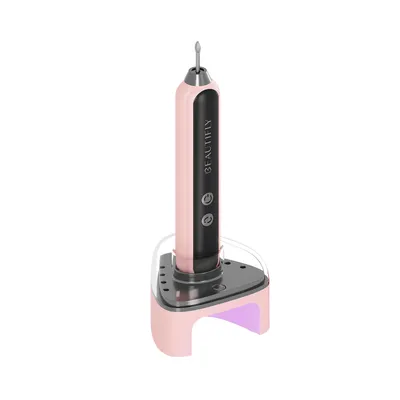 Zdjęcie produktu dla BEAUTIFLY NailFusion – frez do manicure i pedicure, 15 W, elektryczny, 35 000 obrotów na minutę, 6 końcówek, lampa UV