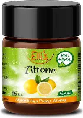 Produktbild von Natürliches Lebensmittelaroma Zitrone 15g, Pulver