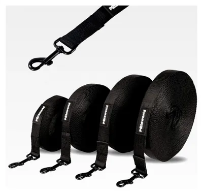 Produktbild von Schleppleine 5m / 10m / 15m / 20m - Robuste und lange Hundeleine - Übungsleine mit Handschlaufe - Reißfeste Trainingsleine - Ideale Freilaufleine für die Hundeerziehung (10m)