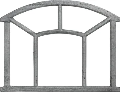 Produktbild von Fenster grau Stallfenster Eisenfenster Scheunenfenster Eisen 58cm Antik-Stil (m)