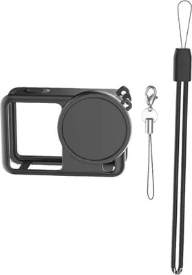 Produktbild von Für DJI Osmo Action 6 Silikon Body Linsenkappe Schutzcover Schwarz