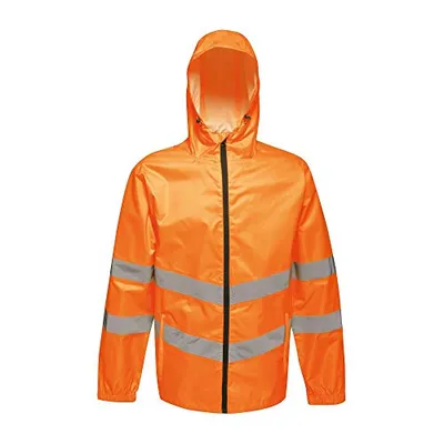 Productafbeelding van Regatta Unisex, hoogwaardige werkjas met reflecterende details, model RG3982 (maat M), oranje, opvouwbaar