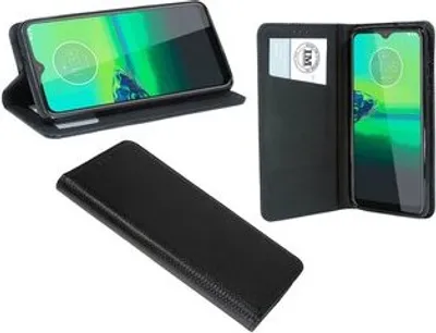 Obrázok produktu pre cofi1453® Book case "Smart" kompatibilný s MOTOROLA MOTO G8 PLAY kryt mobilného telefónu peňaženkové puzdro ochranný kryt s funkciou stojana, slot na kartu čierny